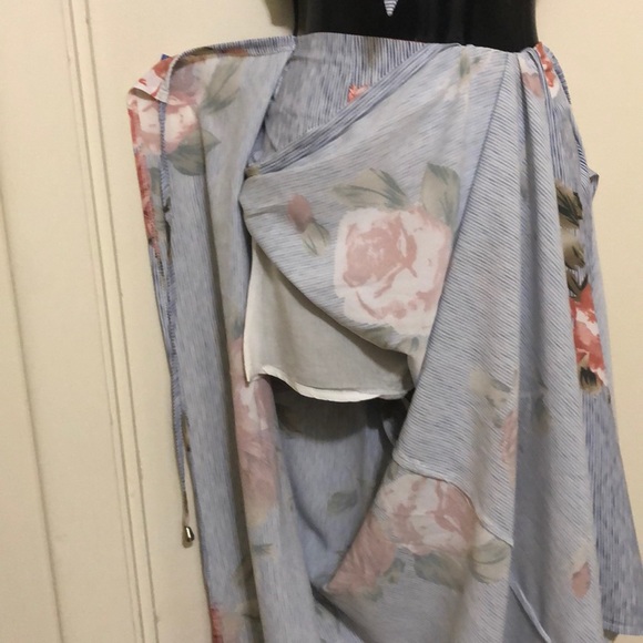 WHO I AM Tropical Open Wrap Around Pants & Top 6 - Picture 4 of 6